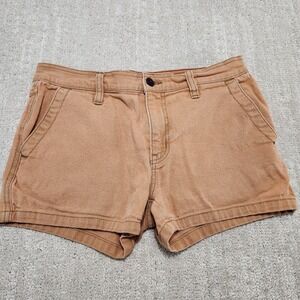 American Giant Shorts Women 27 Roughneck Canvas Stretch Gorpcore USA Made Hiking